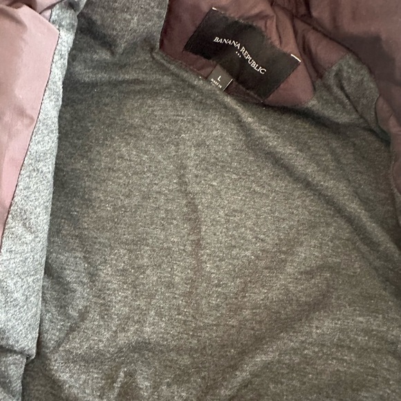 Vintage Women’s BANANA REPUBLIC Quilted Full Zip Snap Vest Large - Picture 5 of 8